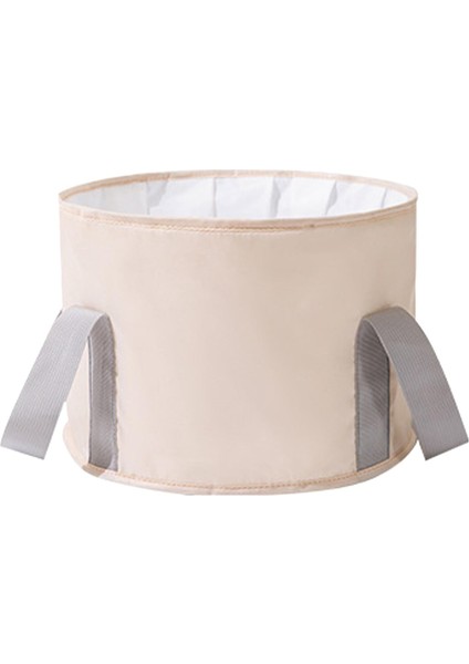 Katlanabilir Ayak Küvet Çamaşır Sepeti Ayak Banyosu Lavabo Kamp Araba Açık Bej Için (Yurt Dışından)