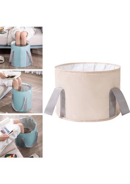 Katlanabilir Ayak Küvet Çamaşır Sepeti Ayak Banyosu Lavabo Kamp Araba Açık Bej Için (Yurt Dışından) fırsatları