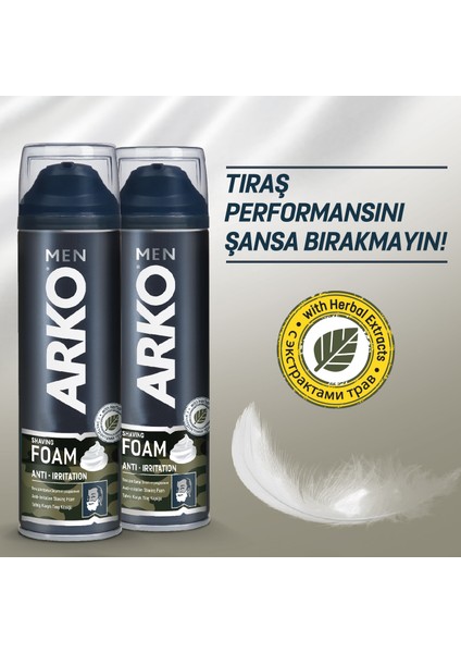 Men Tıraş Köpüğü Anti Irritation 4x200ml