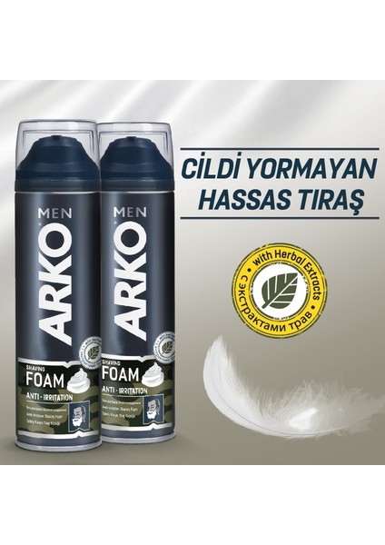 Men Tıraş Köpüğü Anti Irritation 4x200ml