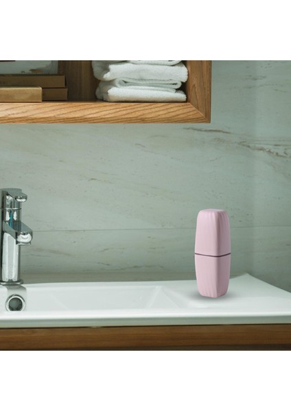 Seyahat Diş Fırçası Tutucu Diş Fırçası Konteyner Vaka Gezi Otel Kamp Için Pembe (Yurt Dışından) fırsatları