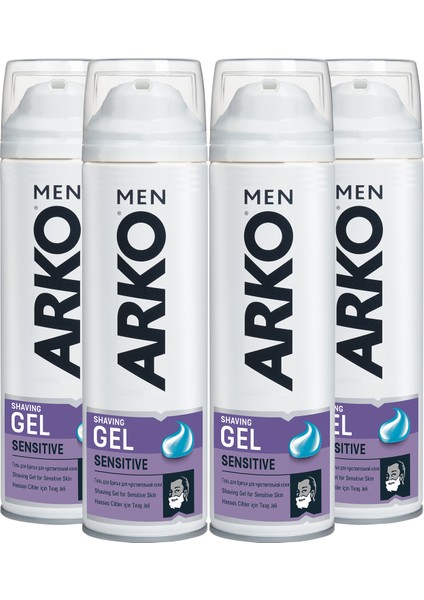 Men Sensitive Erkek Tıraş Jeli 4x200ml