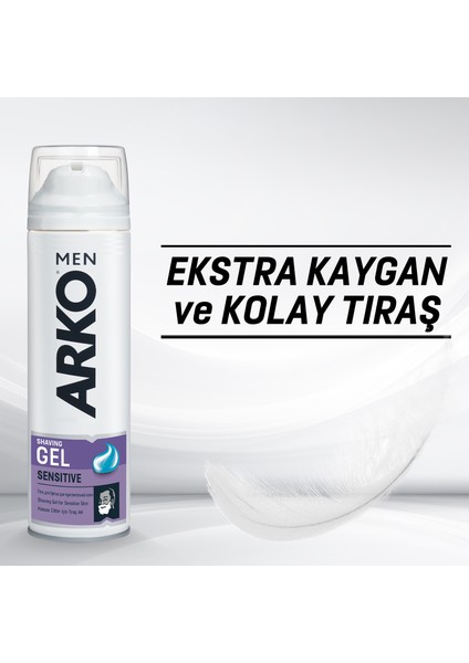 Men Sensitive Erkek Tıraş Jeli 4x200ml