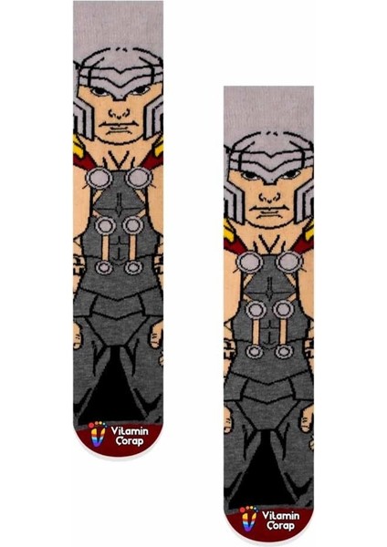 Loki Angry Renkli Çorap