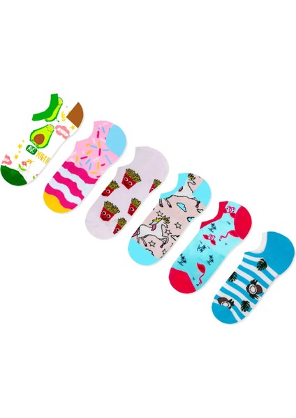 6'lı Doğa Sneaker Çorap Set