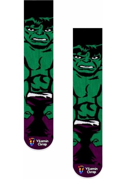 Hulk Yeşil Renkli Çorap