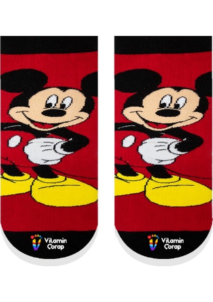 Mickey Mouse Renkli Çocuk Çorap