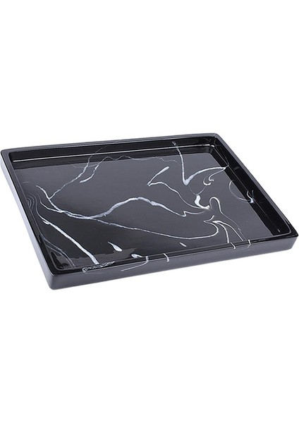 Dekoratif Tepsi Aksesuarları Şifonyer Küvet Için Dokular Kozmetik Parfüm Bileklik 30×20×2cm 12×8×0.8inç (Yurt Dışından)