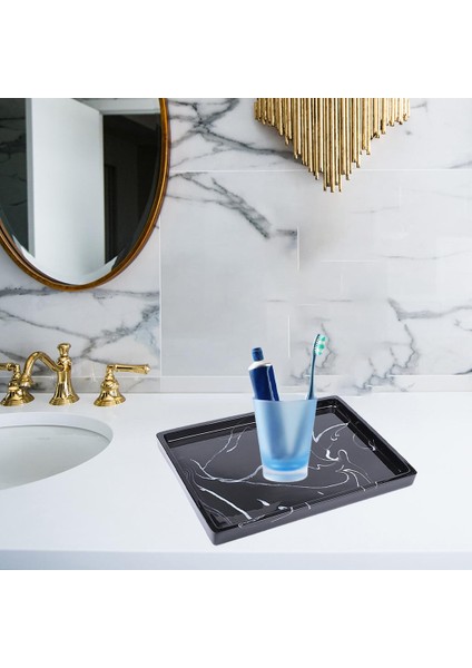 Dekoratif Tepsi Aksesuarları Şifonyer Küvet Için Dokular Kozmetik Parfüm Bileklik 30×20×2cm 12×8×0.8inç (Yurt Dışından) modelleri