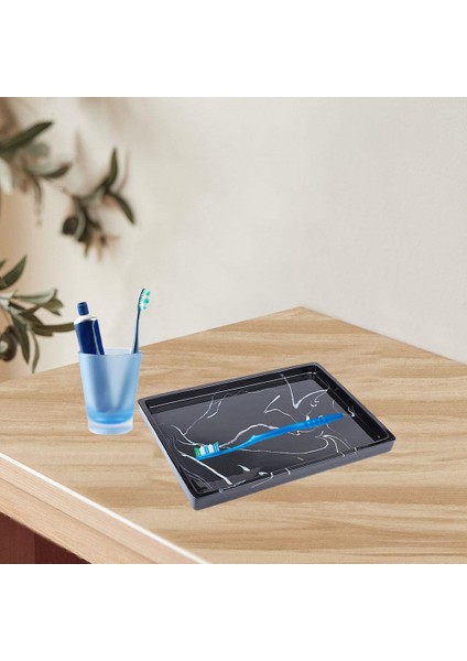 Dekoratif Tepsi Aksesuarları Şifonyer Küvet Için Dokular Kozmetik Parfüm Bileklik 30×20×2cm 12×8×0.8inç (Yurt Dışından) fırsatları