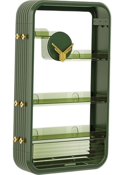 Banyo Vanity Tutucu Raf, Çok Fonksiyonlu Kozmetik Makyaj Depolama Rafı, Yeşil (Yurt Dışından) modelleri