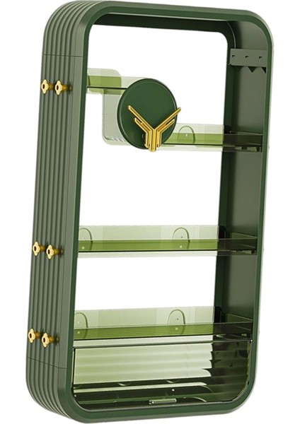 Banyo Vanity Tutucu Raf, Çok Fonksiyonlu Kozmetik Makyaj Depolama Rafı, Yeşil (Yurt Dışından) indirimleri