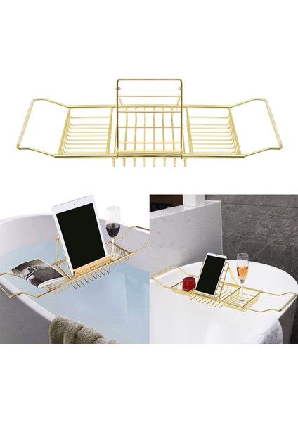 Teleskopik Küvet Tepsisi Düzenleyici Sepet Depolama Kitapları Tutar// (Yurt Dışından) fırsatları