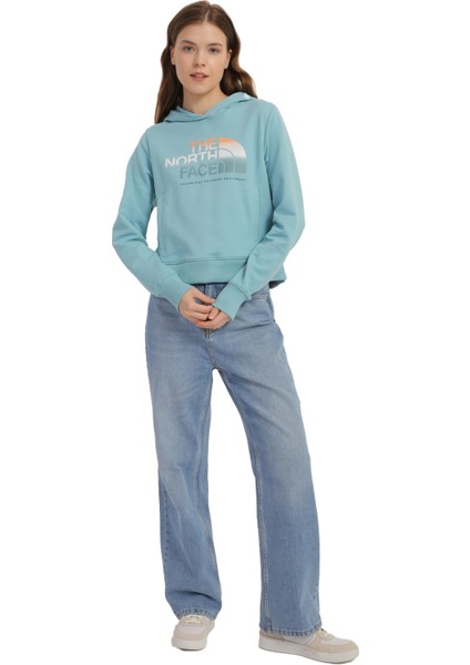D2 Graphic Crop Hoodie Kadın Sweatshirt - NF0A83FG fiyatları