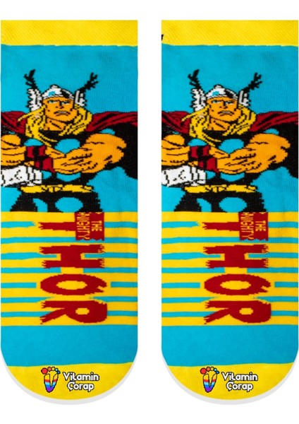 Thor Renkli Çocuk Çorap