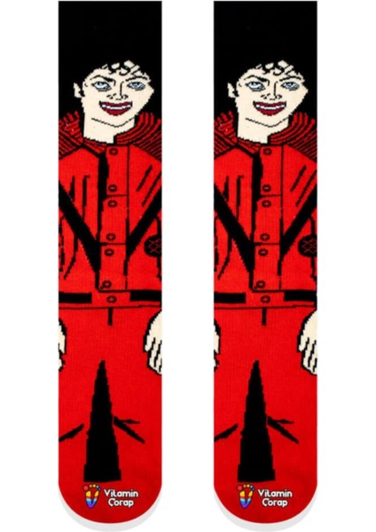 Michael Jackson Renkli Çorap