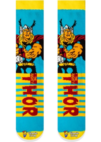 Thor The Mighty Renkli Çorap