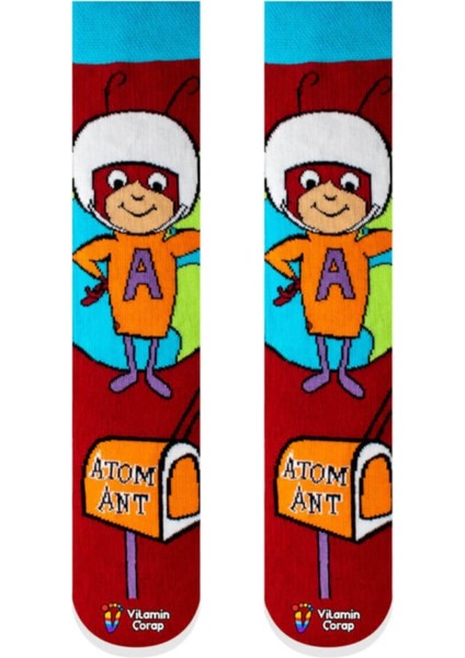 Atom Karınca Renkli Çorap
