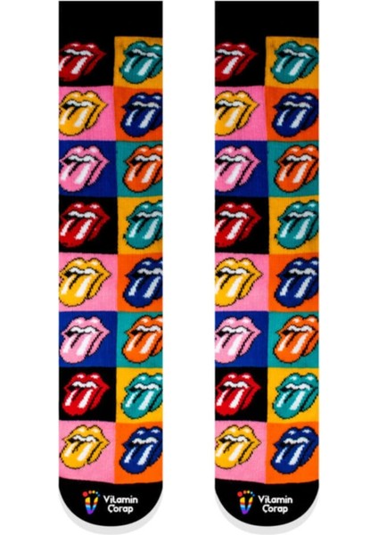Rolling Stones Renkli Çorap