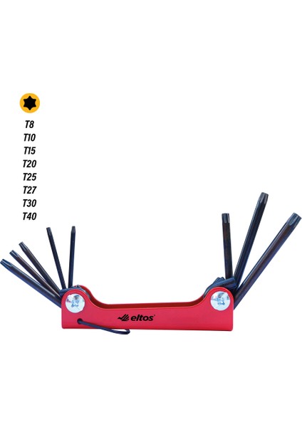 CAT008 Çakı Alyan Seti Torx 8 Parça