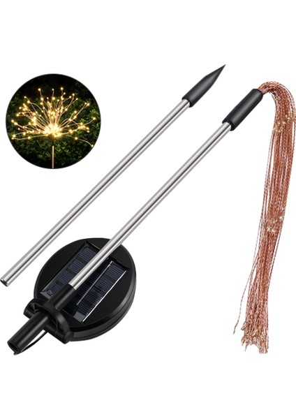 Güneş Enerjili Çim Işık - Beyaz (Yurt Dışından)