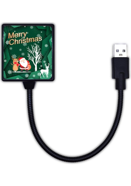 Noel Projektör Araba USB Atmosfer Işığı - Yeşil (Yurt Dışından)