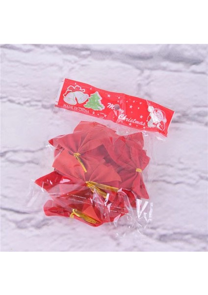 Noel Ağacı Dekorasyonları Noel Dekorasyon Yay 5.5cm Flocked (Yurt Dışından)