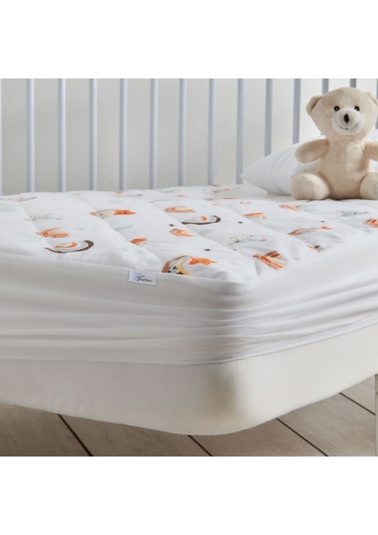 Pamuk, Gökkuşağı Desenli Kapitone Sıvı Geçirmez Bebek ve Çocuk Yatak Alezi, Yatak Koruyucu Alez, Lastikli Çarşaf 60 x 120 fiyatları