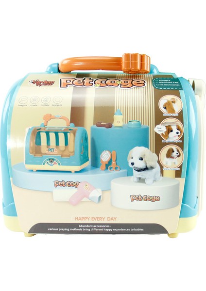 Kutulu Taşıma Çantalı Pilli Köpek Set