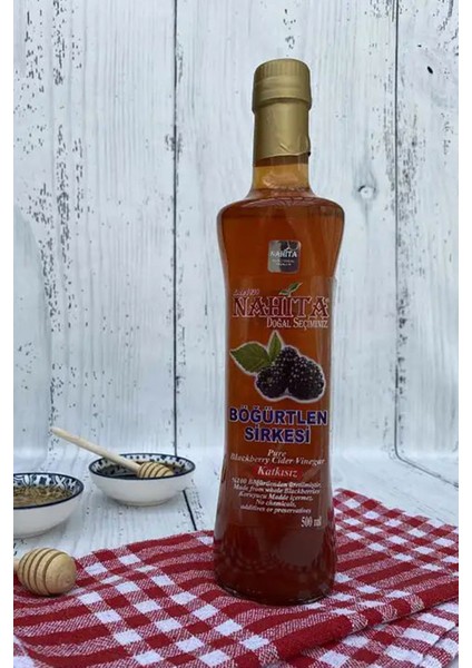 Böğürtlen Sirkesi % 100 Doğal Katkısız 500 ml