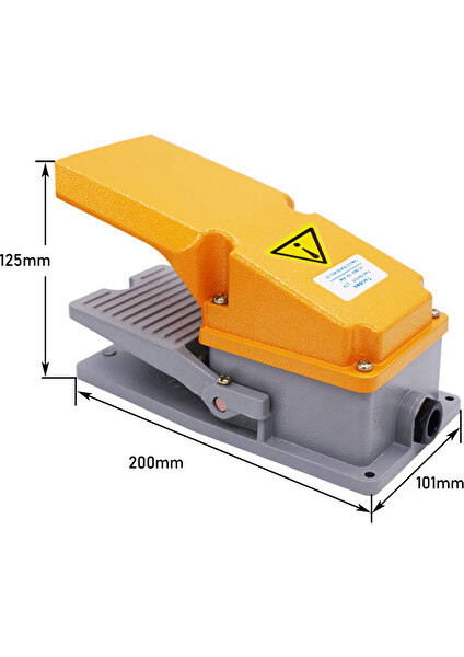 Döküm Korumalı Ayak Pedalı NO+NC MPD-15400