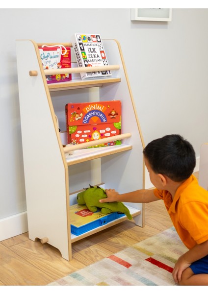 Montessori Çocuk Odası Eğitici Kitaplı 54 cm