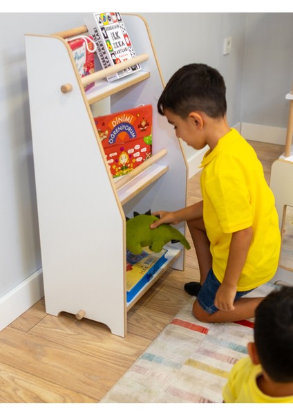 Montessori Çocuk Odası Eğitici Kitaplı 54 cm