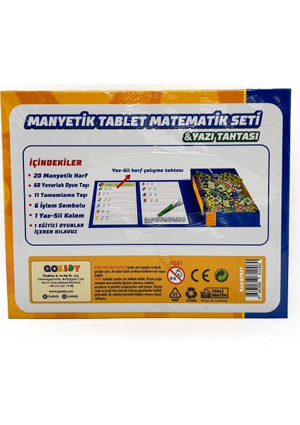 Manyetik Tablet Matematik Seti & Yazı Tahtası