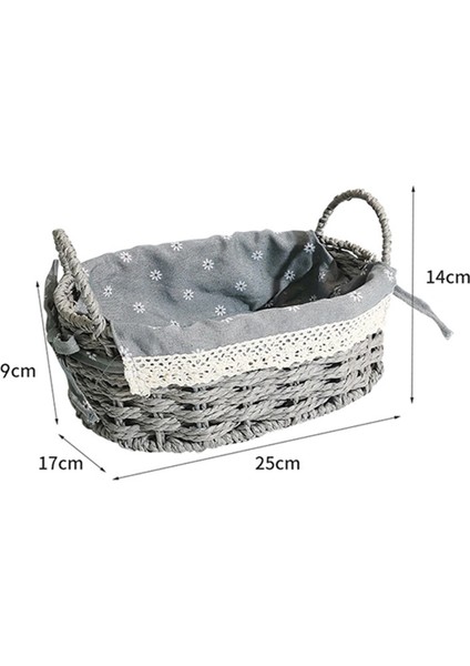 Rattan Depolama Sepeti Giyim Kozmetik Çeş Eş Yurt Ortamı Için (Yurt Dışından)