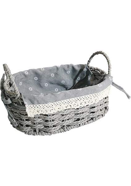 Rattan Depolama Sepeti Giyim Kozmetik Çeş Eş Yurt Ortamı Için (Yurt Dışından)