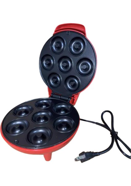 Mini Donuts Maker 7 Donuts Donut Baskı Yapar Yapışmaz 1200W Ev Yapımı Donut Yapma Makinesi Kahvaltı Makinesi Tatlı Dükkanı Fırın Aperatif Ev (Yurt Dışından)