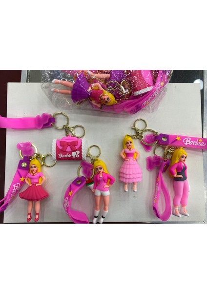 3D Figür Barbie Karakter Anahtarlık 1 Adettir