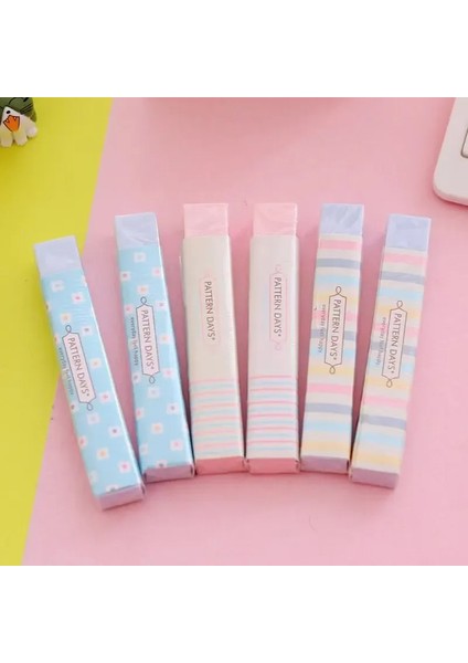 Cicibears 1 Adet Gökkuşağı Şerit Silgi - Pembe / Mavi (Yurt Dışından)