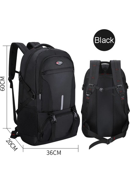 Cicibears Unisex Büyük Kapasiteli Sırt Çantası - Siyah (Yurt Dışından)