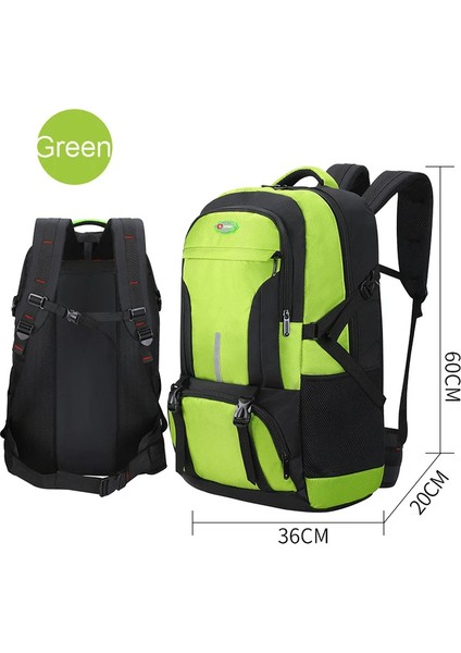 Cicibears Unisex Büyük Kapasiteli Sırt Çantası - Yeşil (Yurt Dışından)