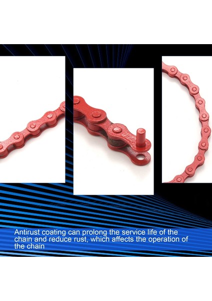 Bisiklet Bmx Yol Bisikleti 1/2 "x 1/8" Sabit Zincir Tek Hız 96 Bağlantı Kırmızı (Yurt Dışından) modelleri