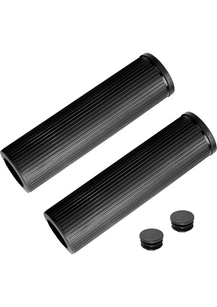 Evrensel Bisiklet 22MM Iç Çaplı Gidon Kapağı Fişli Delikten Silikon Gidon Kapağı, Siyah (Yurt Dışından)