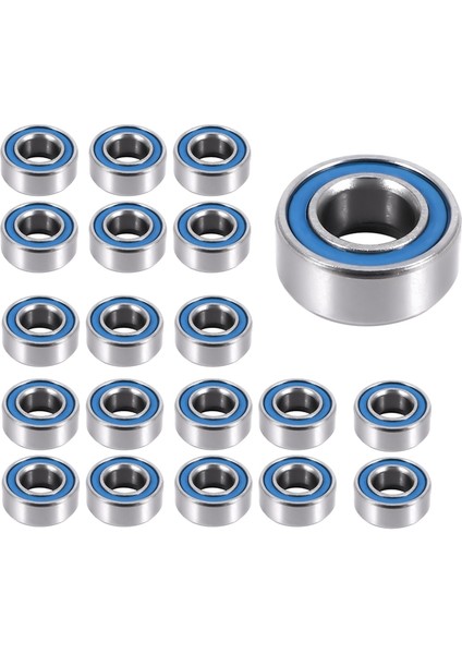 20PCS MR105- 5X10X4MM Rulmanlı Çelik Çift Korumalı Minyatür, Mavi (Yurt Dışından) modelleri