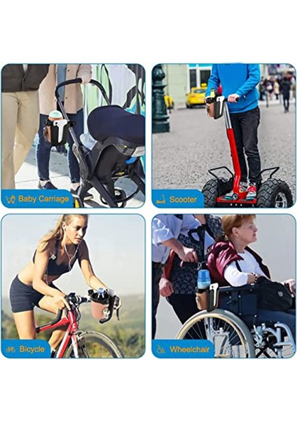Plaj Cruiser Banliyö Bisikletleri Için Bisiklet Çok Fonksiyonlu Bardak Tutucu 3'ü 1 Arada Telefon Tutucu (Yurt Dışından) fırsatları
