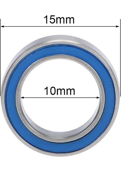 20 Adet 6700-YÜKSEK Kalite 6700 10X15X4MM Minyatür Conta Sabit Bilyalı Rulman, Mavi (Yurt Dışından)