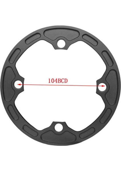 Alüminyum Alaşımlı Koruyucu Kapak Bisiklet Bash Guard Zincir Kılavuzu BCD104 Aynakol Fit Xc Fr Am Bisiklet 30 Hız, 32T-36T (Yurt Dışından)