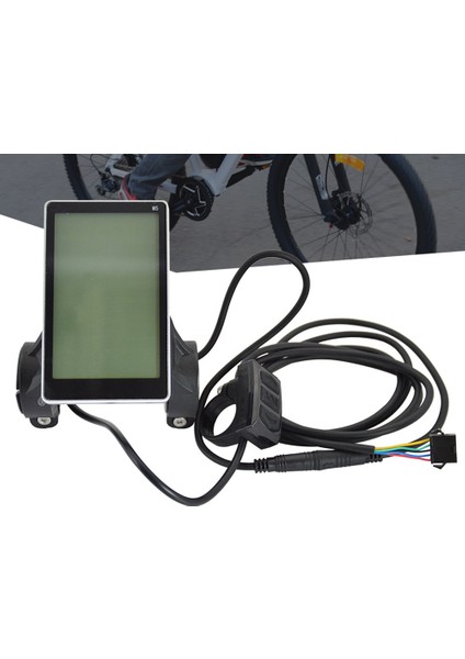 E-Bisiklet Gaz Hızını Düzenleyen Ekran Elektrikli Bisiklet Araba Scooter Su Geçirmez 5 Çekirdekli LCD Ekran Paneli (Yurt Dışından)