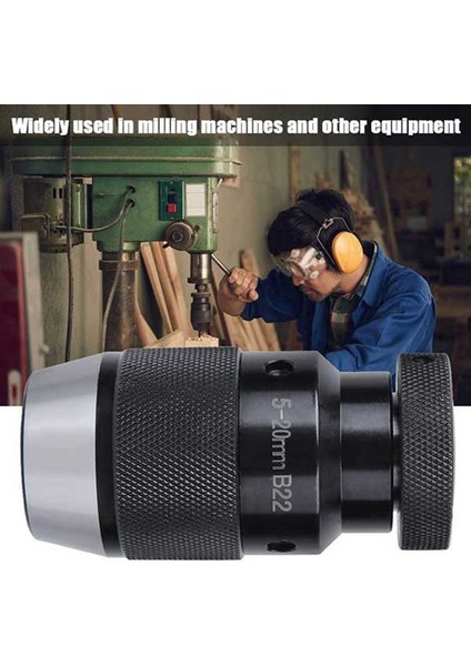 Matkap Chuck 5-20MM B22 Kendinden Kilitli Matkap Chuck Yüksek Hassasiyetli Freze Makinesi Otomatik Sıkma Tornası (Yurt Dışından) fiyatları