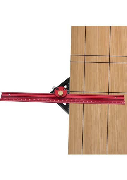 Hassas Çizici Cetvel Alüminyum T Tipi Çizgi Çizim Delik Cetvel Ağaç Işleme Kare Düzeni Işaretleme ÖLÇER-400MM (Yurt Dışından)